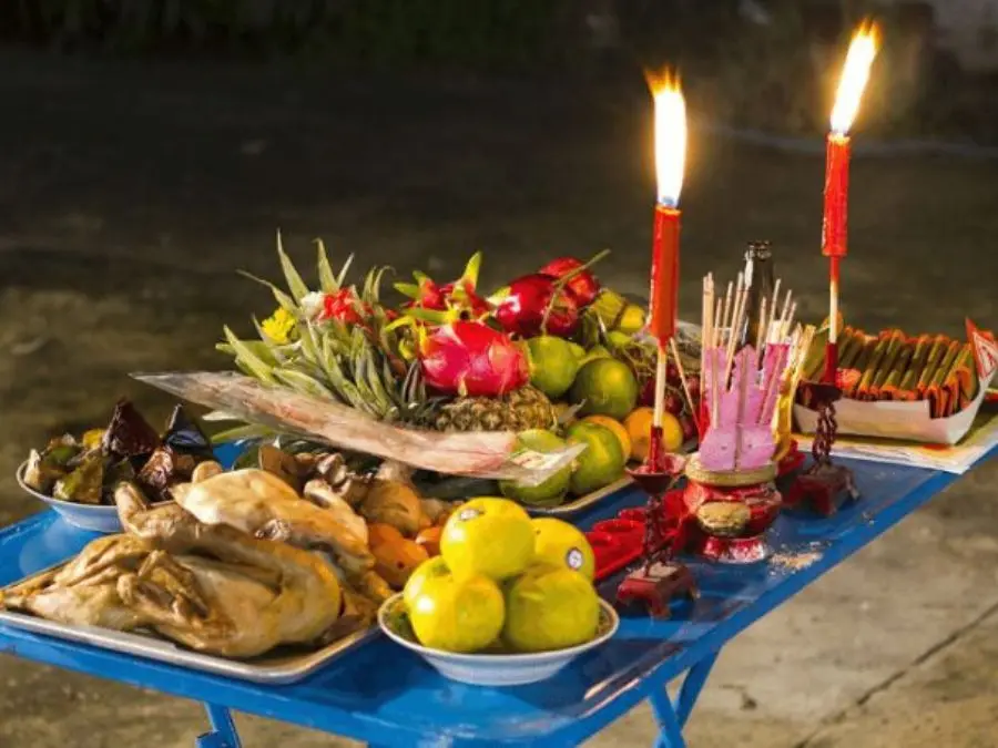 Mâm cúng giao thừa