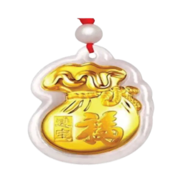 Mặt Ngọc Phỉ Thúy Bao Đựng Tiền Chữ Phúc Tài Lộc
