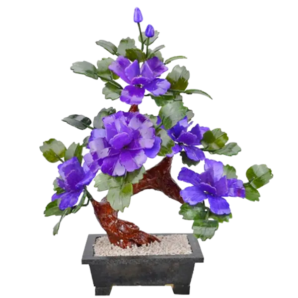 Bonsai Mẫu Đơn tím 5 Bông 005