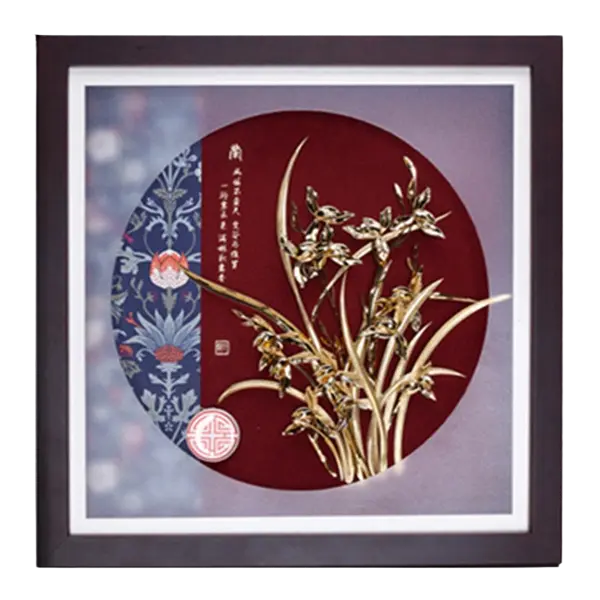 Tranh Mạ Vàng 24K Cây Tùng Tài lộc