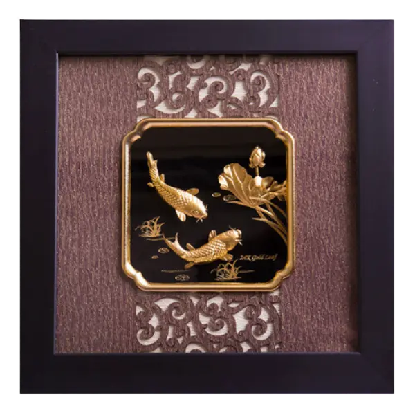 Tranh Mạ Vàng 24k Niên Niên Hữu Dư 3