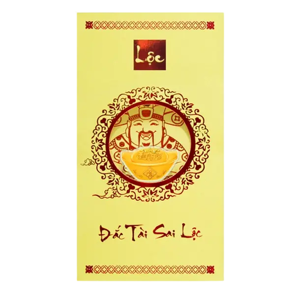 Bao lì xì Vàng 24K Đắc Tài Sai Lộc .9999
