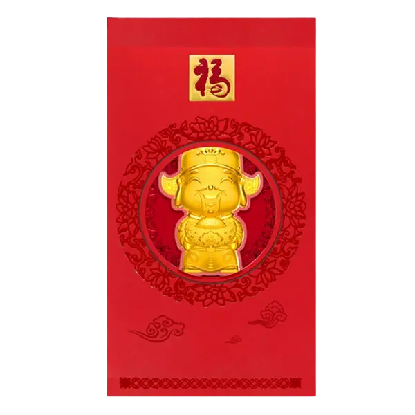 Bao lì xì vàng 24K Thần Tài Trẻ