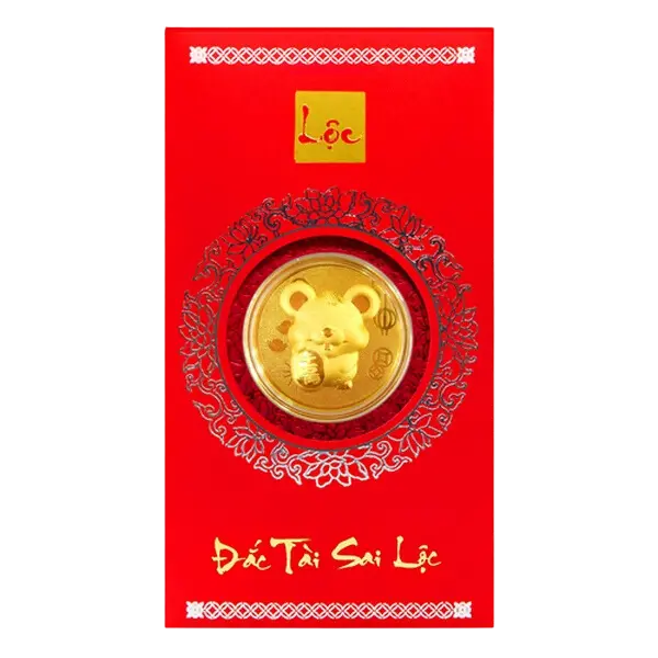 Bao lì xì vàng 24K Kim Tí