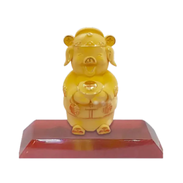 Tượng vàng 24K Kim Hợi thần tài