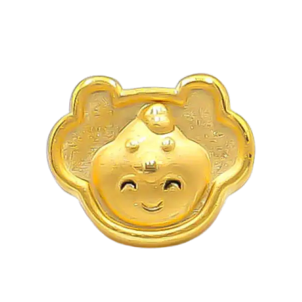 Charm Vàng 24K Kim Dậu Khánh Vàng Chữ Phúc