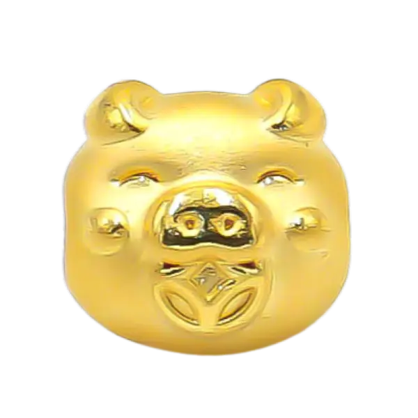 Charm Vàng 24K Kim Hợi Kim Tiền May Mắn