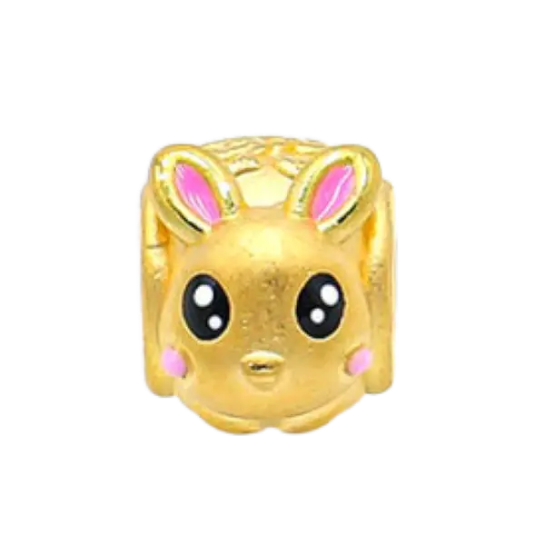 Charm Vàng 24k Kim Mão Trụ Chữ Phúc
