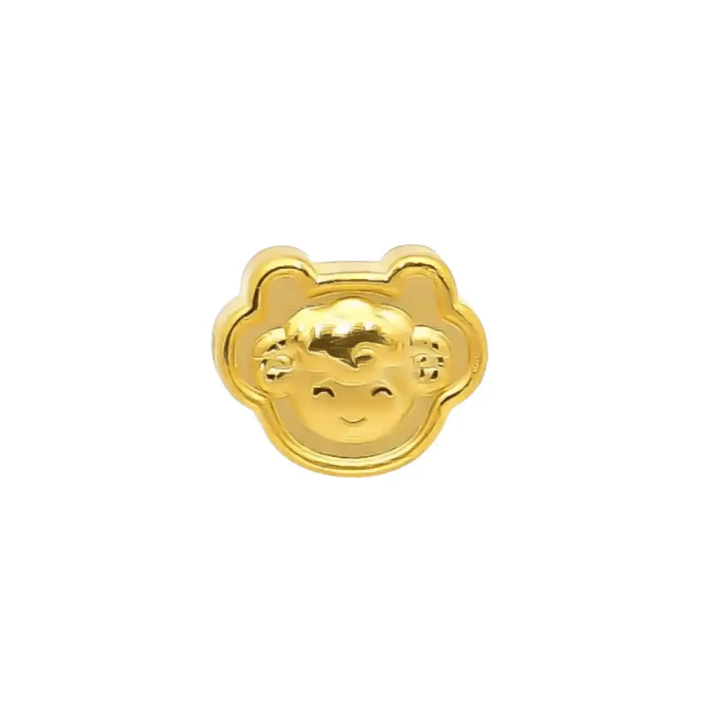 Charm Vàng 24K Kim Mùi Khánh Vàng Chữ Phúc