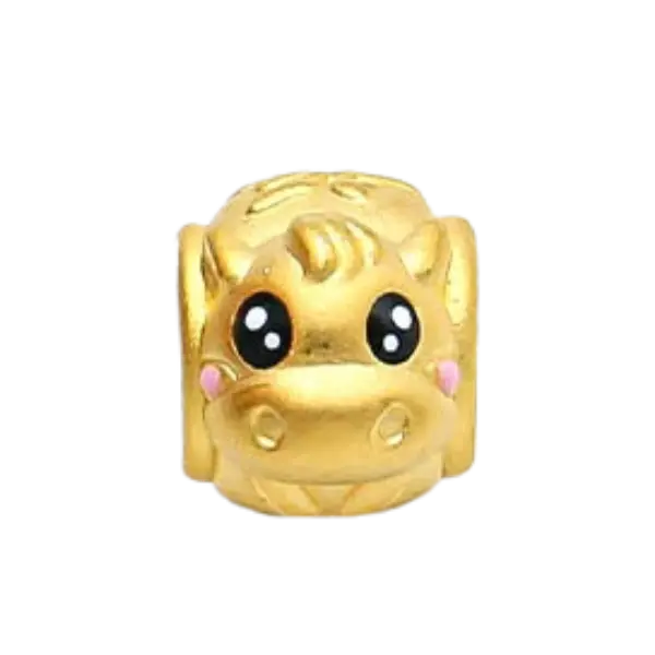 Charm Vàng 24k Kim Ngọ Trụ Chữ Phúc