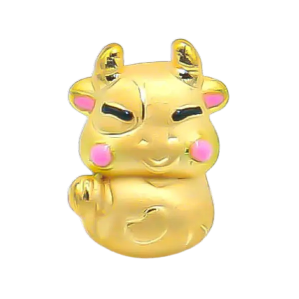 Charm Vàng 24K Kim Sửu Tài Lộc MS12