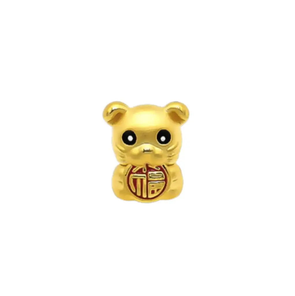 Charm Vàng 24k Kim Tí Chữ Phúc May Mắn