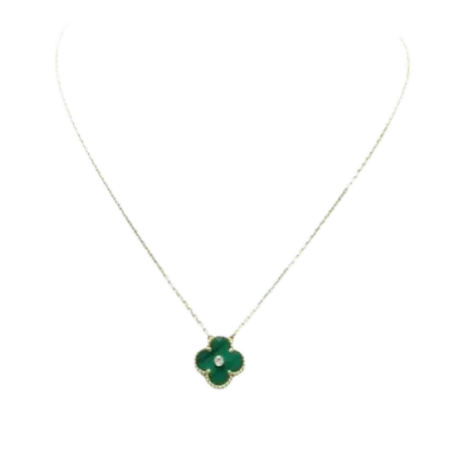 [LUX750D.01004] Vàng 18K Dây chuyền Vancleef gắn Kim cương tự nhiên