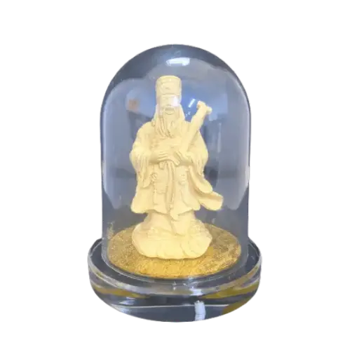 [AO9992.Q266.00053] Tượng mạ vàng 24k ông Phúc để bàn – May mắn – Tài lộc