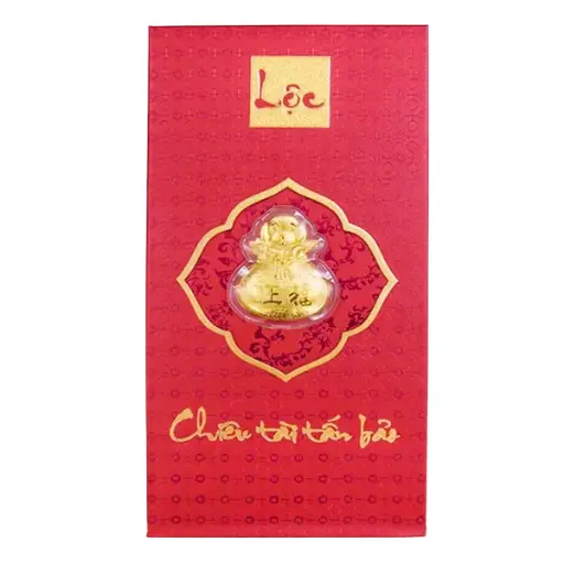 [AG9992.Q011.02C] Bao lì xì vàng 24K Chiêu Tài Tấn Bảo – May mắn – Tiền tài .9999