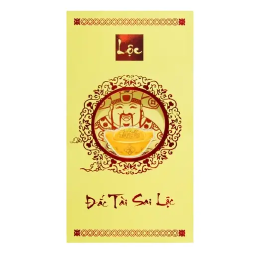[AG9992.Q176.02A] Bao lì xì Vàng 24K Đắc Tài Sai Lộc .9999