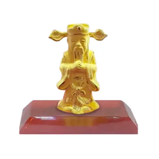 [AG9992.C110.011] Tượng vàng 24K Thần tài để bàn