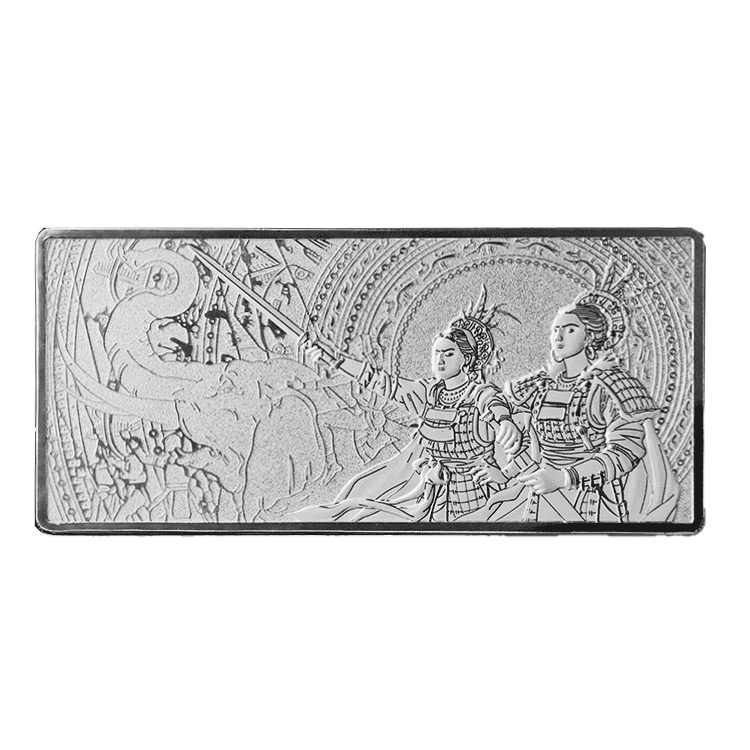 [BM23] 1985 Năm Khởi Nghĩa Hai Bà Trưng 1 Lượng .999 Silver Bar