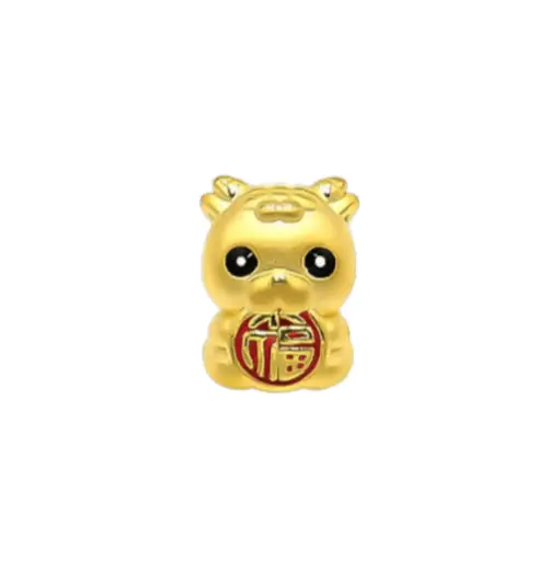 [AG9992.C008.179] Charm Vàng 24k Kim Mùi Chữ Phúc May Mắn